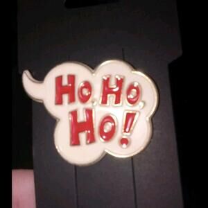 Rare Hallmark 1982 Over 40 Years Old. Christmas Pinback brooch Ho, Ho, Ho!